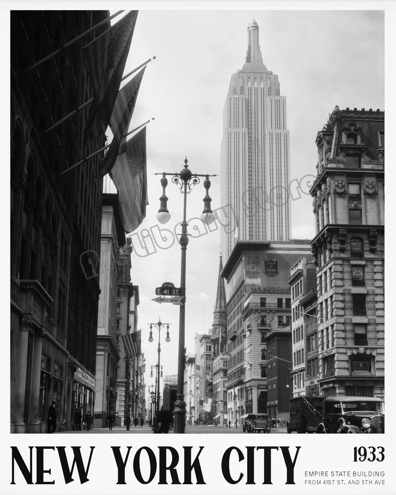 photographie vintage noir et blanc architecture urbaine new york paris