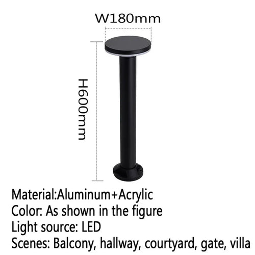 lampe de jardin extérieure led étanche design contemporain pour villa - vue 40 sur 47
