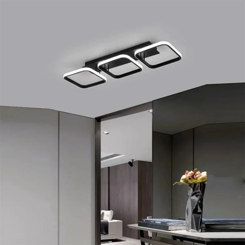 plafonnier led moderne rond carré pour décoration intérieure - vue 4 sur 10