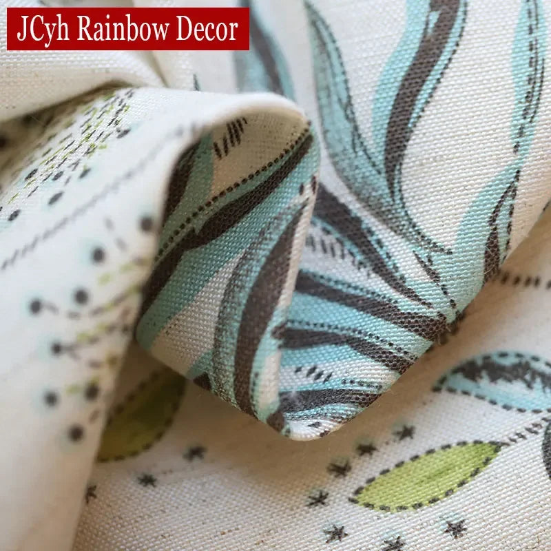 Rideau moderne motif feuilles pour salon chambre - vue 5 sur 7
