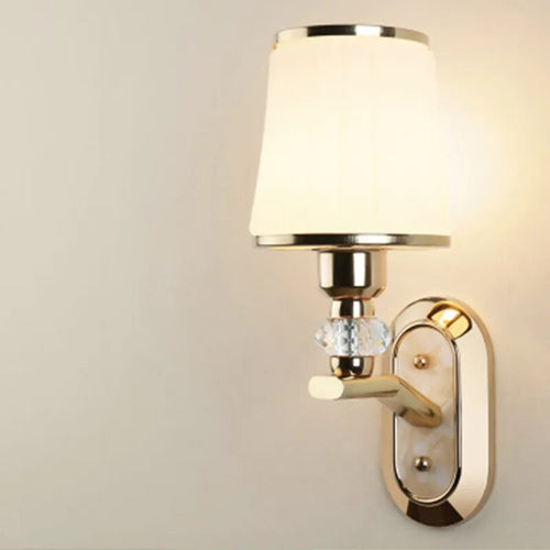 Applique murale LED moderne avec abat-jour en verre