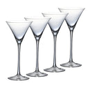 Ensemble 4 verres martini elegants en verre 130ml
