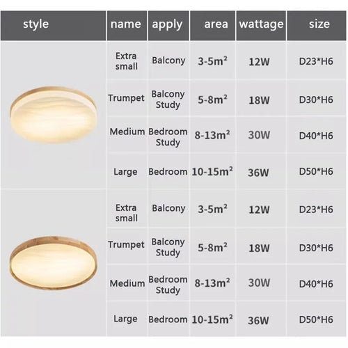 Lampe plafonnier bois nordique moderne - vue 5 sur 13