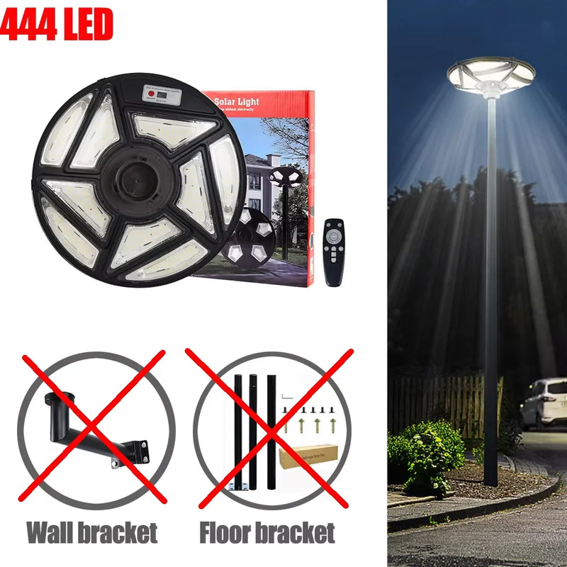 lampe solaire ronde pour jardin et éclairage extérieur