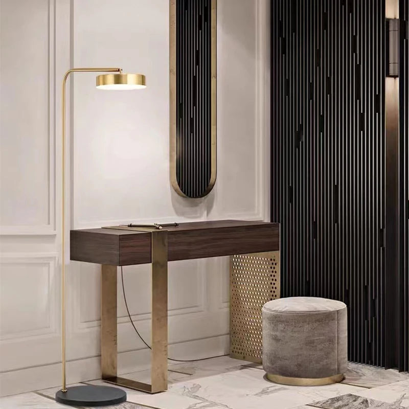 Minimalist creative metal floor lamp for interior decoration - vue 4 sur 7
