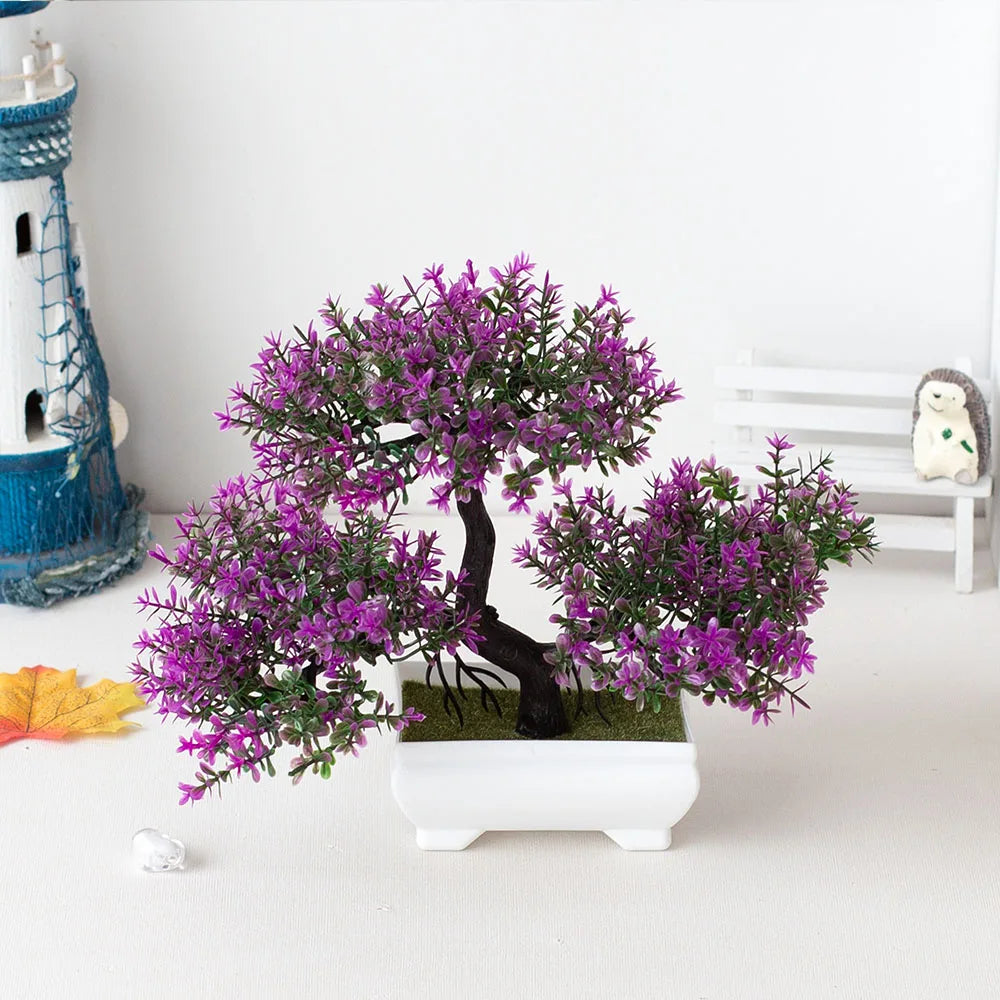 plantes artificielles décoratives bonsaï en pot pour jardin zen - vue 25 sur 25