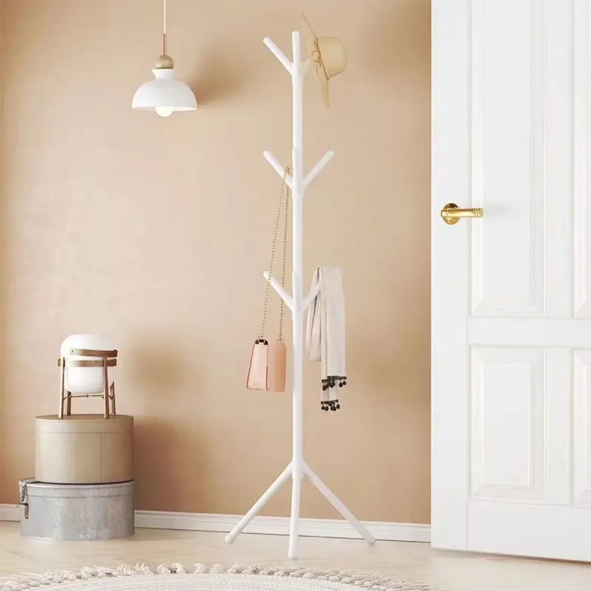 porte-vêtements et chapeaux support vertical en forme de branche - vue 7 sur 8