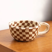 Mug café ceramique anse clé molette style atelier