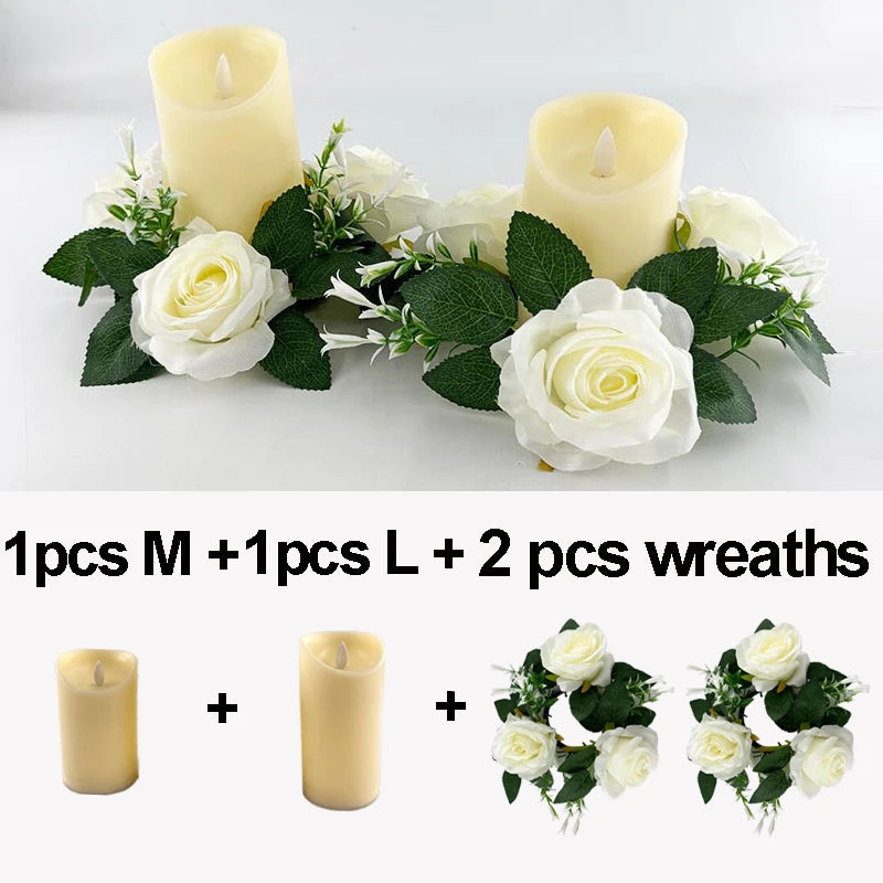 bougie à led décorative pour mariage et anniversaire - vue 10 sur 17
