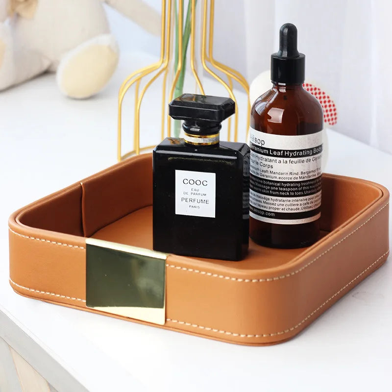 valet vide poche luxe en simili cuir pour ranger vos petites affaires - vue 4 sur 6