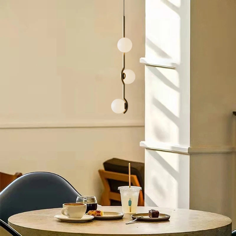 suspension en verre pour décoration intérieure ampoule non incluse - vue 4 sur 10