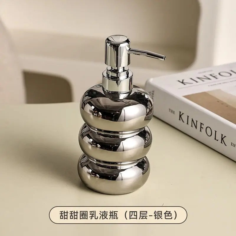 bouteille céramique pour désinfectant et distributeur de savon - vue 9 sur 12