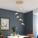 Style européen Villa Hall escalier lampe baleine lustre créatif salon luxe dauphin chambre suspension éclairage