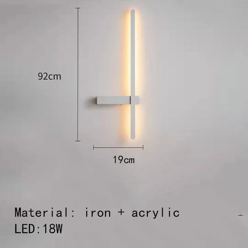 minimalist led wall light artistic design - vue 12 sur 15