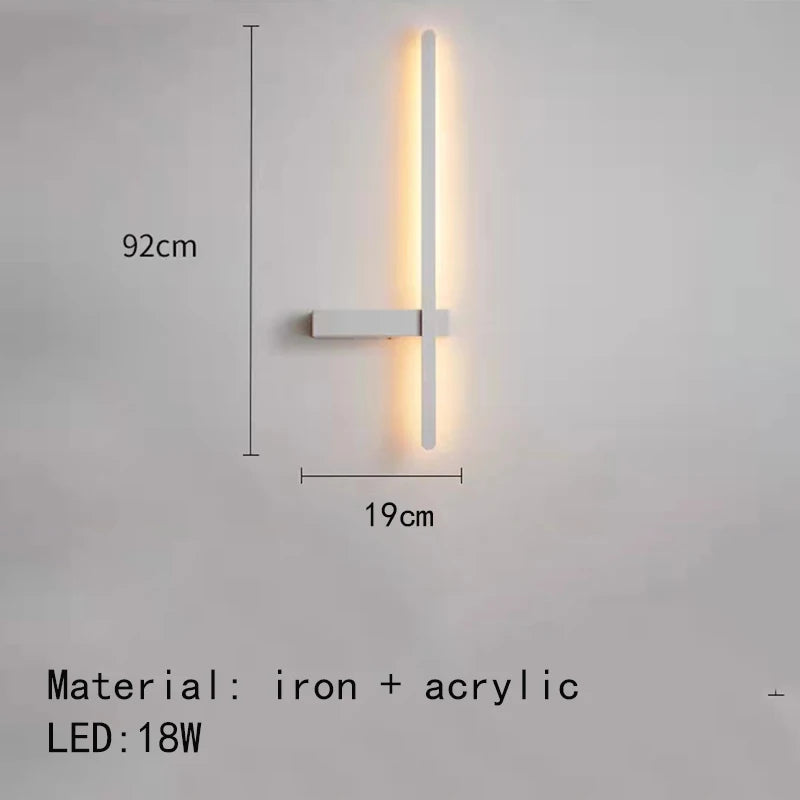 applique murale led minimaliste design artistique - vue 11 sur 15