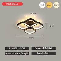 Moderne Led allée lumière plafonniers vestiaire couloir balcon Foyer plafonnier acrylique décoration maison lustre Luminaire