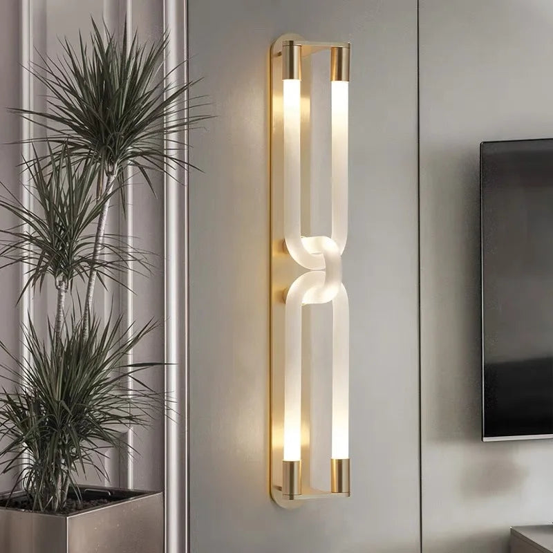 applique murale led design en métal et acrylique pour maison