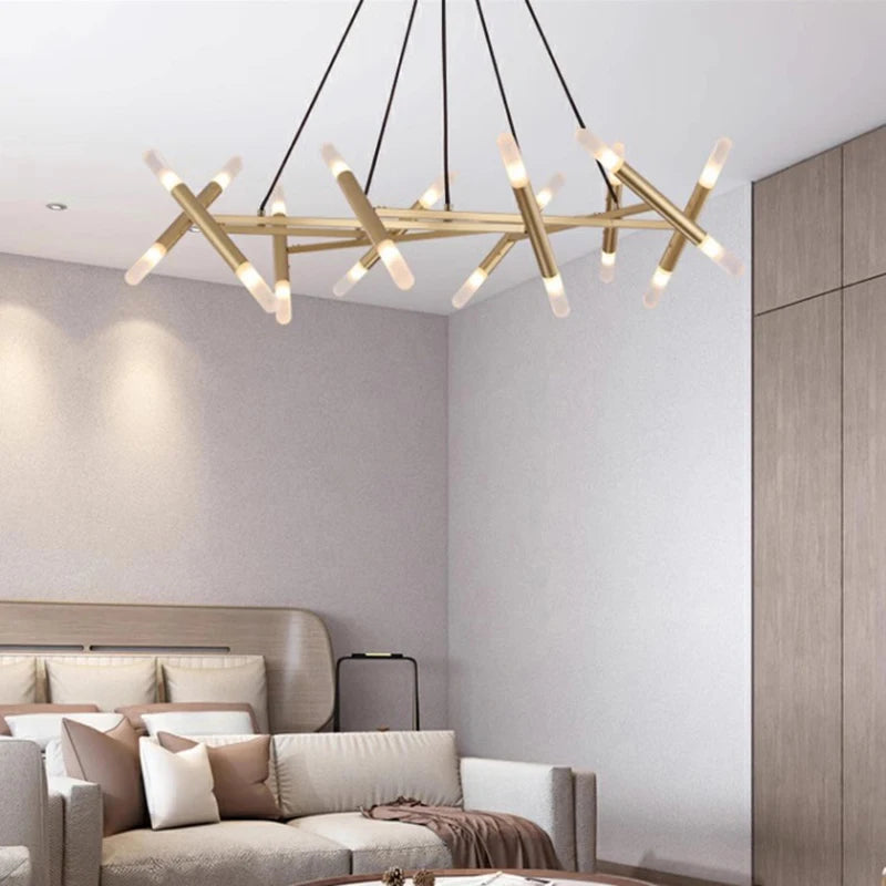 Lustre design moderne de luxe - vue 4 sur 10