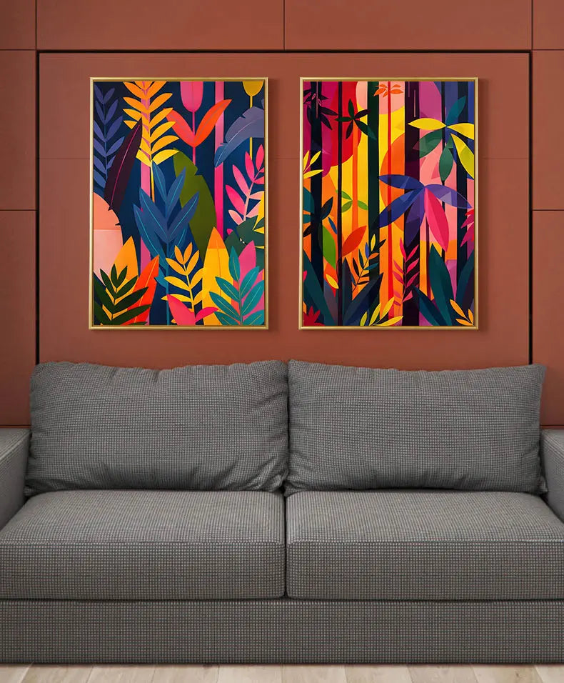 peinture abstraite décorative pour art mural esthétique