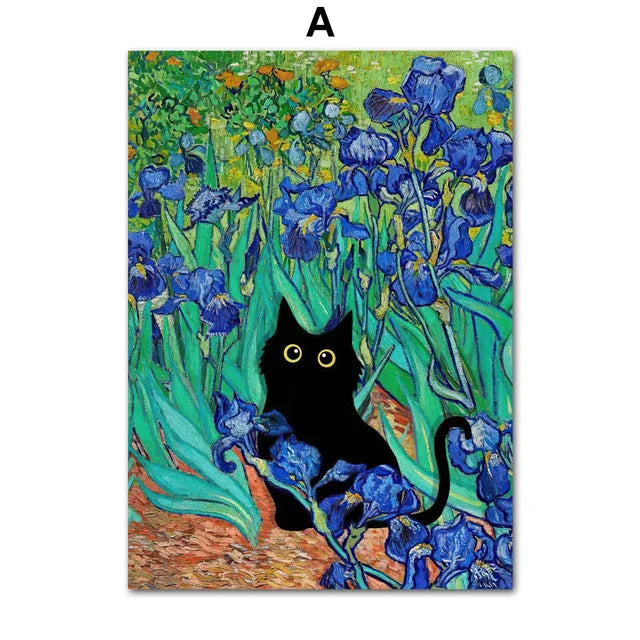 peinture sur toile humoristique inspirée de grands artistes