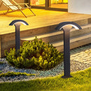 Waterproof outdoor LED lamp with decorative motion sensor