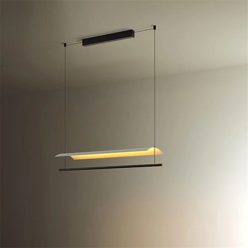 Modern forged iron pendant light minimalist nordic design - vue 2 sur 12