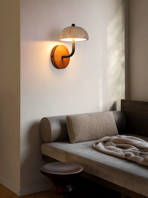 lampe de chevet simple applique murale à led ambiance naturelle - vue 2 sur 7