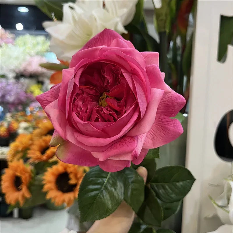 branche de rose artificielle pour un cadeau romantique et décoratif - vue 9 sur 12