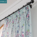 Rideau léger motif floral style européen salon chambre