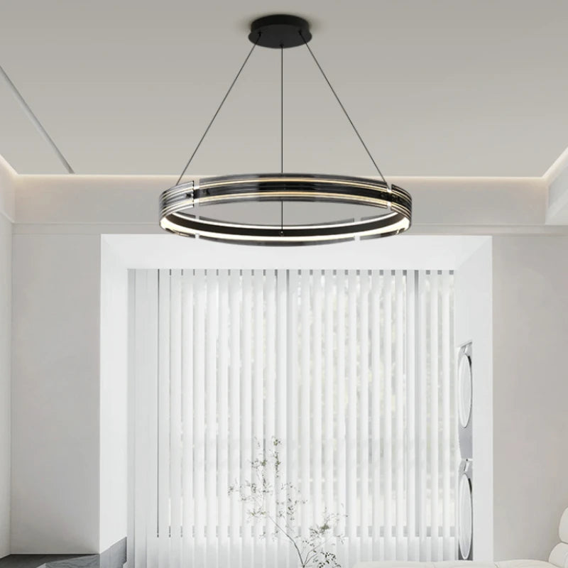 lustre créatif en verre pour un éclairage personnalisé moderne - vue 4 sur 8