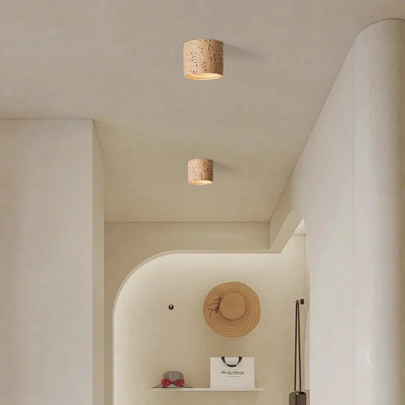 plafonnier wabi-sabi style rétro en résine pour intérieur décoratif - vue 11 sur 10