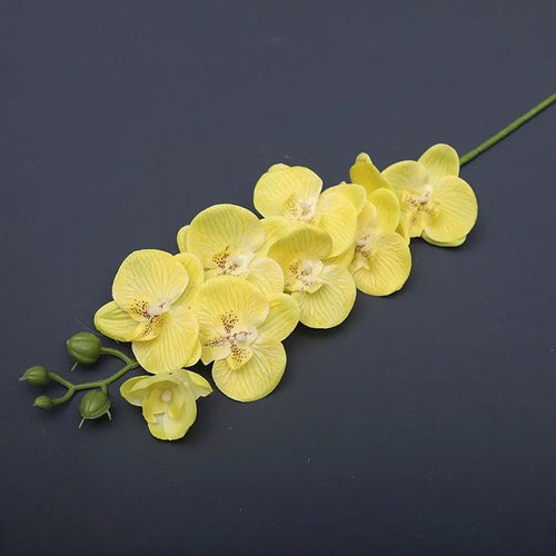 Phalaenopsis artificial plants 3d real touch decorative orchid - vue 4 sur 10