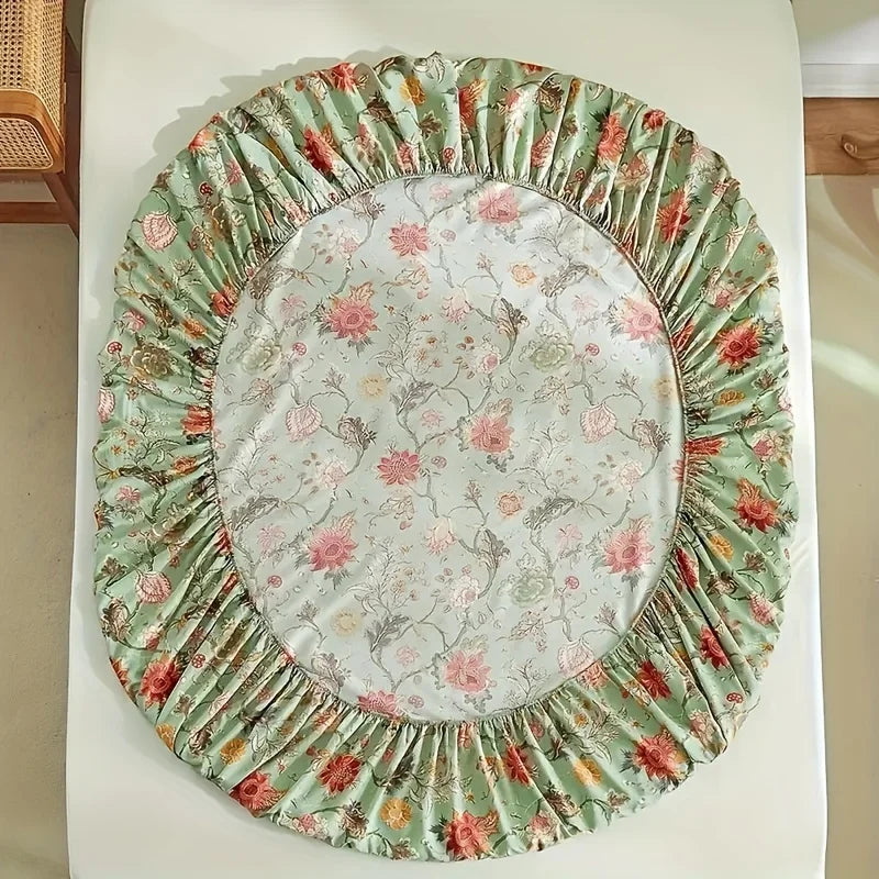 ensemble de couvre-lits imprimés fleurs vignes doux et confortable pour chambre