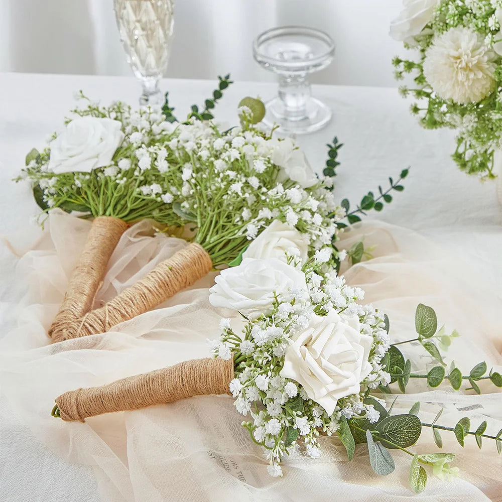 lot de 10 ou 15 fleurs artificielles gypsophile pour décoration mariage - vue 9 sur 9