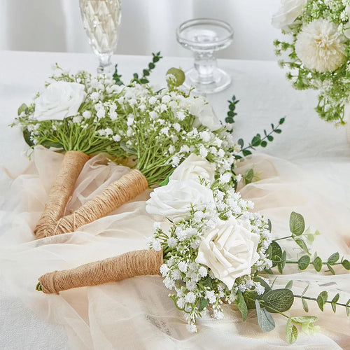 lot de 10 ou 15 fleurs artificielles gypsophile pour décoration mariage