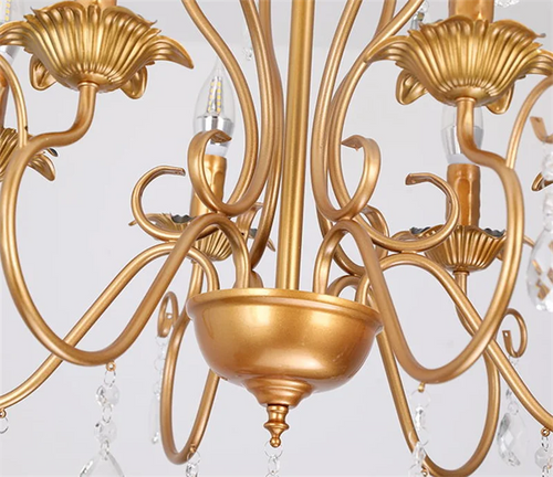 lustre industriel rétro en fer forgé pour bar restaurant - vue 6 sur 6