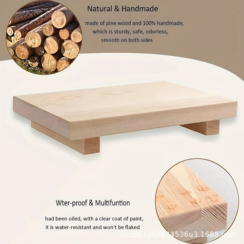 plateau en bois pour décoration de salle de bain et cuisine - vue 5 sur 8