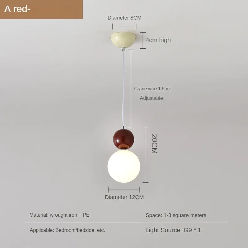 lustre nordique moderne en forme de gourde créative pour intérieur - vue 11 sur 12