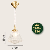 suspension en verre diamant led nordique moderne