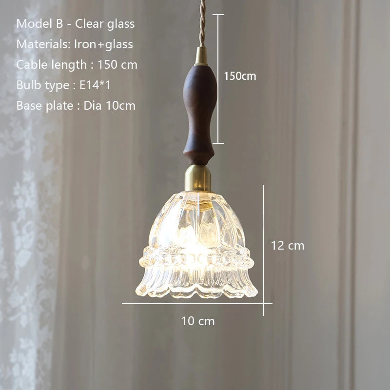lustre moderne en verre pour éclairage intérieur vintage - vue 10 sur 12