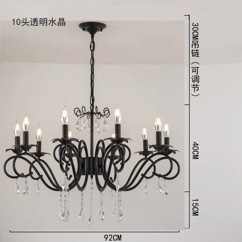 Vintage crystal chandelier for elegant interior decor