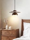 Modern LED pendant lamp, walnut stone pendant lamp, bedside lamp, indoor home decoration