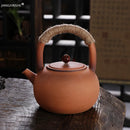 Théière céramique artisanale style kung fu rétro résistante