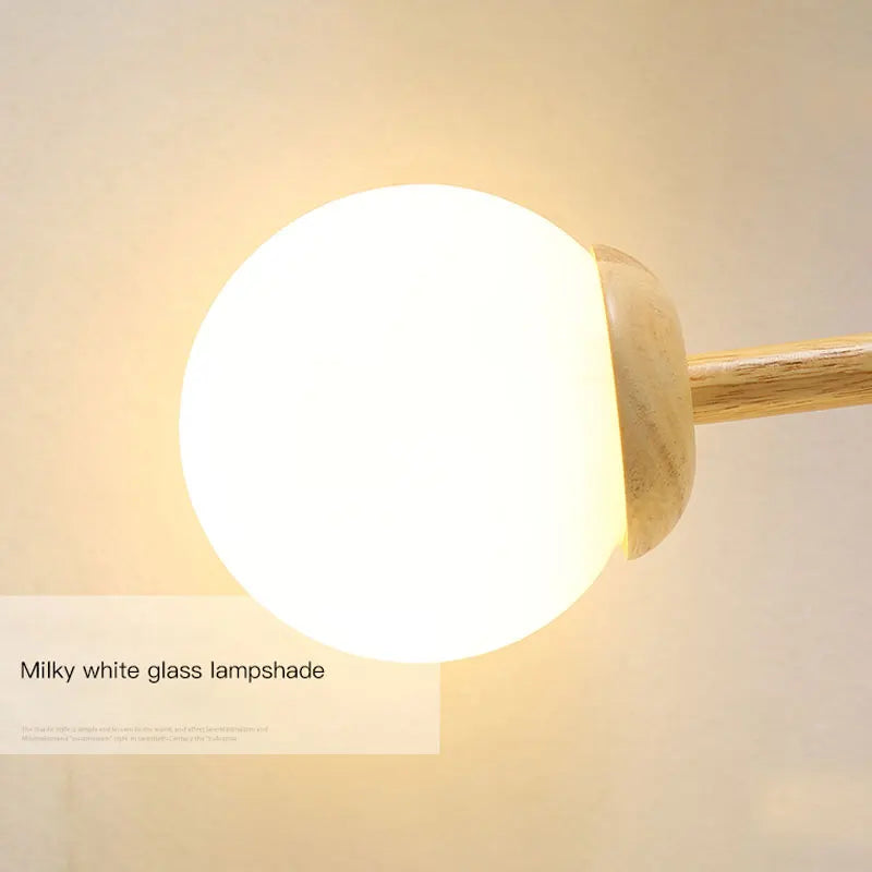 lustre nordique en bois pour décoration intérieure moderne - vue 11 sur 11