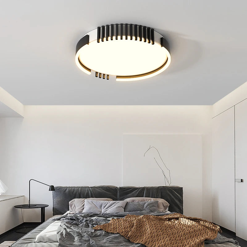 plafonnier led rectangulaire encastrable design nordique moderne - vue 5 sur 9