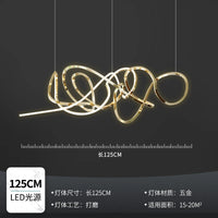 lustre led post-moderne de luxe luminaire décoratif en aluminium