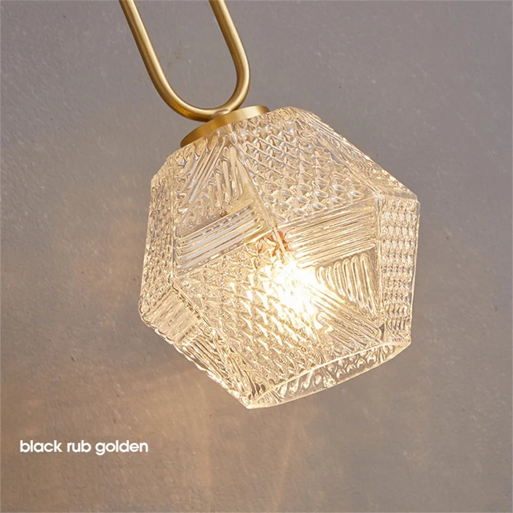applique murale led en cuivre et verre style nordique moderne - vue 5 sur 12