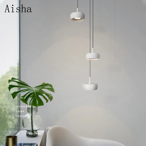 Nordic aluminium pendant light for minimalist decor - vue 4 sur 9