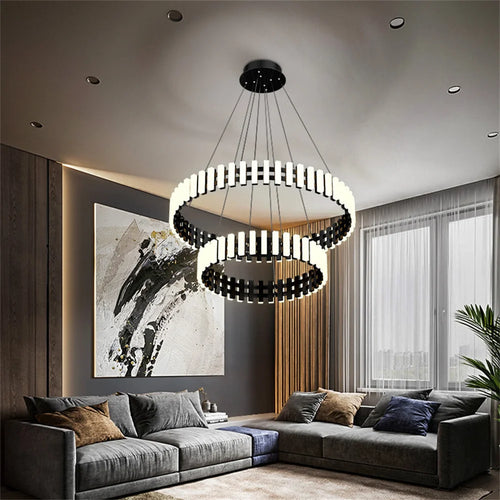 lustre moderne art rond carré pour décoration restaurant