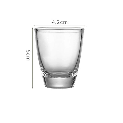 Verres shot vintage fond épais 35ml style gravé